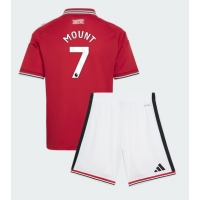 Manchester United Mason Mount #7 Hemmatröja Barn 2026-27 Kortärmad (+ Korta byxor)